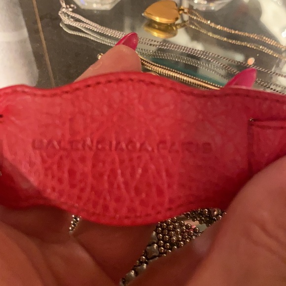 Balenciaga giant bracelet gold red leather - Picture 9 of 14